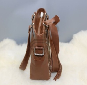 Bolso de mano grande de cuero de vaca genuino con cierre de cremallera resistente al agua portátil para Primavera Verano otoño invierno-suministro a granel - Product Image 2