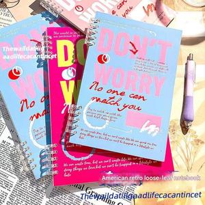 สมุดโน้ตนักเรียน (A5/B5) แบบอเมริกันย้อนยุค ปก PP แบบ 6 ห่วง (สามารถปรับแต่งโลโก้ได้) |   หน้ากระดาษมีเส้น ลายการ์ตูนน่ารักสำหรับ - Product Image 2