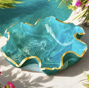 Look Resin Salad <b>Bowl</b> White Kitchenware Resin <b>Bowl</b> Online at Best Price Custom Product Size <b>Shape</b> Made in India - Product Image 5