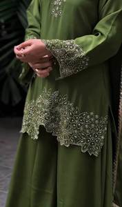 Ensemble haut brodé et palazzo pour femme avec dupatta fantaisie – Tenue ethnique de créateur pour soirée - Product Image 6