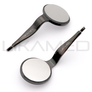 Likemed – miroirs buccaux dentaires Double face, Surface avant en Rhodium, miroir buccal dentaire No 4 5 à Double extrémité - Product Image 2