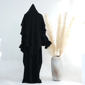 Jupe Khimar longue pour femmes musulmanes de l'Aïd Ensemble de 2 pièces Vêtement de Prière Abaya Robe de Ramadan Dubaï Arabe Islamique Niqab Burka - Product Image 2