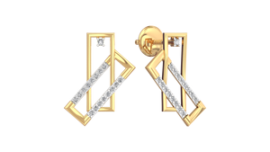 Ensemble de colliers de boucles d'oreilles en or rose diamant naturel romantique et CVD/HPHT pour femmes filles coupe brillante ronde pour les anniversaires - Product Image 4