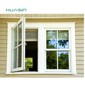 <span class=keywords><strong>Fenêtre</strong></span> en aluminium Huasin avec une efficacité énergétique avancée, une <span class=keywords><strong>isolation</strong></span> <span class=keywords><strong>phonique</strong></span> et des caractéristiques anti-ouragan pour les maisons modernes - Product Image 1