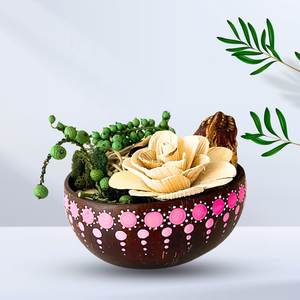 Tazón de Cáscara de Coco Hecho a Mano de Estilo Orgánico, Tazón Natural Ecológico para Cocina, Comedor, Servir y Decoración del Hogar - Product Image 3