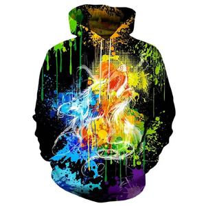 เสื้อฮู้ดผู้ชาย สกรีนลายแบบซับลิเมชั่น ดีไซน์แฟชั่นทรงโอเวอร์ไซส์ - Product Image 6