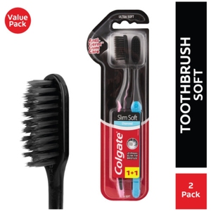 Nouvelle brosse à dents au charbon de bois Colgate Slimsoft en gros produit jetable super doux pour adultes et enfants nettoyage blanchissant à usage domestique - Product Image 2