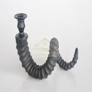 Antler Tree Shape Wedding and Home <b>Decorative</b> Candle Stand Wax <b>Jars</b> and Holder Golden Color Aluminum Cast Material From India - Product Image 4