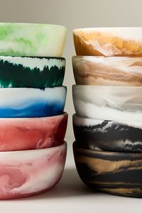 Tazón para Servir Ensaladas de Resina Epoxi, Tazón de Resina para Alimentos, Decorativo para el Hogar, Tazón de Resina Epoxi de Calidad Estándar, Pieza Personalizada en Venta - Product Image 3