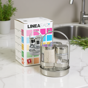 Ilsa Polished Chrome 1252000 Spice Rack with <b>Toothpick</b> Holder - Product Image 3