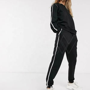 Chándales transpirables de alta calidad para mujer, chándales informales de algodón y poliéster para correr, venta al por mayor con logotipo personalizado - Product Image 4