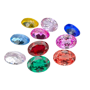 หินอัญมณีรูปวงรีสีชมพูสำหรับตัดจากคอรันดัมเครื่องประดับฟิวชั่นขนาด3X5มม. ถึง20x30มม. ทำตามสั่งในห้องปฏิบัติการ - Product Image 3