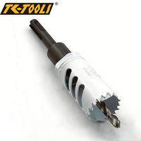 Mandril para sierra perforadora SDS TC-Tools con rosca 1/2"-20UNF, acero de alto carbono y acero de alta velocidad, compatible con sierras perforadoras de 14-30 mm
