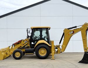 จัดส่งฟรี CAT 420/424 รถตักล้อยางขับเคลื่อน 4 ล้อ พร้อมใบมีดขุดดิน ได้รับการรับรอง EPA CE ใช้ระบบไฮดรอลิก Eaton พร้อมมอเตอร์ ปั๊ม เกียร์บ็อกซ์ และ PLC - Product Image 3
