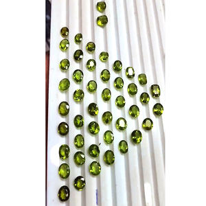 62 piezas de peridoto natural de 8mm a 10mm ovalado redondo Trillón faceta 130 Cts Iroc ventas CORTE DE peridoto verde de alta calidad US $253 para todos - Product Image 6