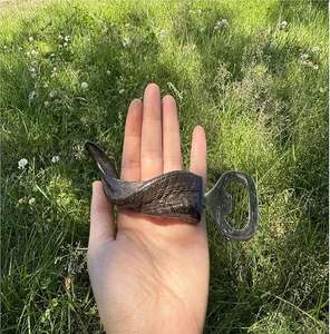 Horn Bottle Opener,Horn Handel 10.cm Unique Classic Design Steel Bottle Opener Finish Opener Heavy Duty <b>Pack</b> of 2 Brand Generic - Product Image 3