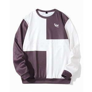 Sudaderas de talla grande para hombre con logotipo impreso personalizado 100% algodón patrón sólido cuello redondo invierno al por mayor de fabricante pakistaní - Product Image 1