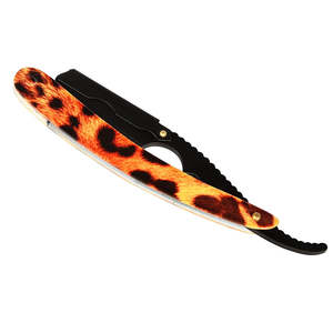 Maquinilla de afeitar profesional con mango de madera al por mayor, maquinilla de afeitar plegable, logotipo personalizado, acero inoxidable sostenible - Product Image 2