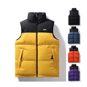 OEM ODM เสื้อกั๊กถักกันหนาวแบบถักสำหรับผู้ชาย, เสื้อกั๊กกันลมมีฮู้ดแห้งเร็วระบายอากาศได้ดีสำหรับฤดูหนาว - Product Image 4