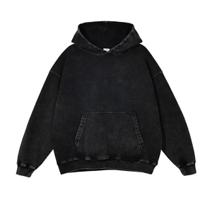 Venta al por mayor de lujo 100% algodón francés Terry ecológico invierno pesado sudaderas con capucha de gran tamaño personalizado impreso servicio OEM - Product Image 5