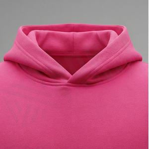 Sweat à capuche oversize décontracté en molleton 100 % coton de haute qualité, anti-boulochage, avec logo personnalisé, style streetwear, épaules tombantes, couleur personnalisable - Product Image 4