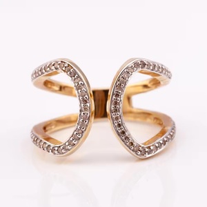 มีสินค้าในสต็อกพร้อมส่งแหวนชั้นดี R-9536เครื่องประดับแฟชั่นสีเหลืองทอง18K ผลิตในประเทศไทยมีบริการ OEM - Product Image 3