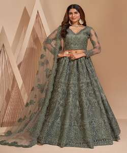 Rich Look Georgette Seda Bordado Trabajo Lehenga Choli Con Dupatta Party Wear Precio al por mayor Ropa étnica Alphanumero - Product Image 2