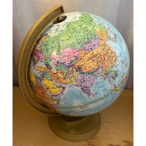 Produit de luxe de haute qualité nouveau design globe terrestre rotatif/carte du monde décorative en métal de fabrication indienne à bas prix - Product Image 1