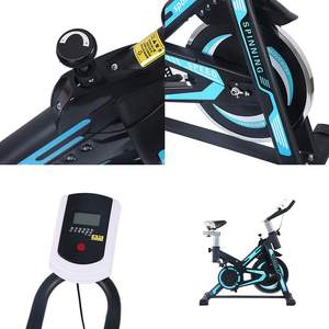 <span class=keywords><strong>Bicicleta</strong></span> <span class=keywords><strong>Estática</strong></span> <span class=keywords><strong>para</strong></span> Ejercicio en Casa, <span class=keywords><strong>Bicicleta</strong></span> Fija con Transmisión por Correa Silenciosa, Resistencia Magnética, Pantalla Digital, Hierro - Product Image 2