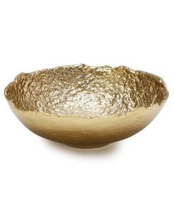 Bol décoratif en laiton antique de présentation de chocolat de style avec la finition intérieure découpée - Product Image 4