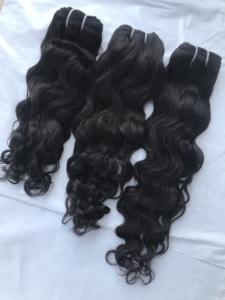 100% Remy Raw Unprocessed Cuticle Aligned <b>Curly</b> Human <b>Extensions</b> 100gm Wholesale Machine Double Weft Indian - Product Image 2