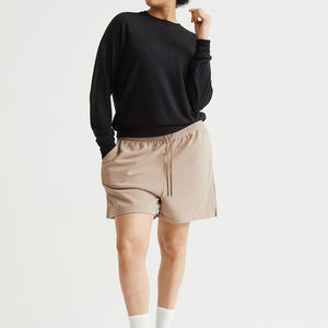 Fashionable Women's <b>Sweatshirts</b> Slim Fit Design Green Color Long Sleeves Cotton Made <b>Sweatshirts</b> - Product Image 2