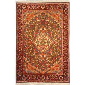 Alfombra persa de Kerman única en su tipo, de 4'9 x 3'2 - Product Image 1
