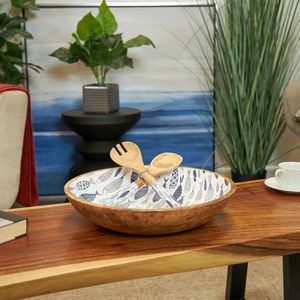 Bols de service en bois naturel magnifiquement conçus, idéaux pour l'organisation de plats ou la décoration intérieure. - Product Image 1