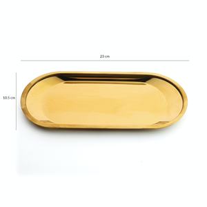 Bandeja de Metal para servir frutas, accesorio decorativo para restaurantes, color plateado, de lujo, venta al por mayor de fábrica - Product Image 5