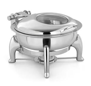 Plat de service classique plaqué argent avec couvercle pour la maison, les restaurants et les ustensiles de cuisine décor de plat de service de couleur argent - Product Image 1