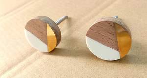 Perillas de gabinete de madera de lujo con incrustaciones de resina Perillas y tiradores de puerta de madera/perillas de gabinete Cocina de madera a bajo precio por HF CRAFTS - Product Image 5