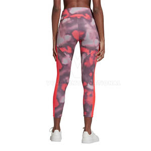 Hot Sale Customizable Casual Women's Yoga <b>Leggings</b> Breathable Spandex/<b>Polyester</b> Mid Waist Logo Design Midi Length All Seasons - Product Image 4