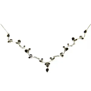 Collier élégant pour femme en argent 925 avec perle d'eau douce et chaîne plaquée or, bijoux tendance et élégants pour cadeaux - Product Image 1