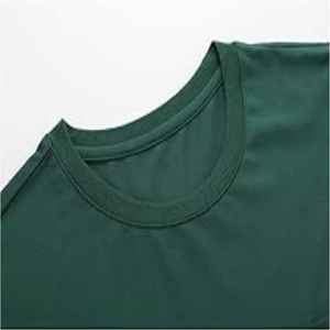 ชุดเสื้อยืดถักนิตติ้งของผู้ชาย2ชิ้นปักสไตล์ลำลองสีพื้นระบายอากาศ - Product Image 2