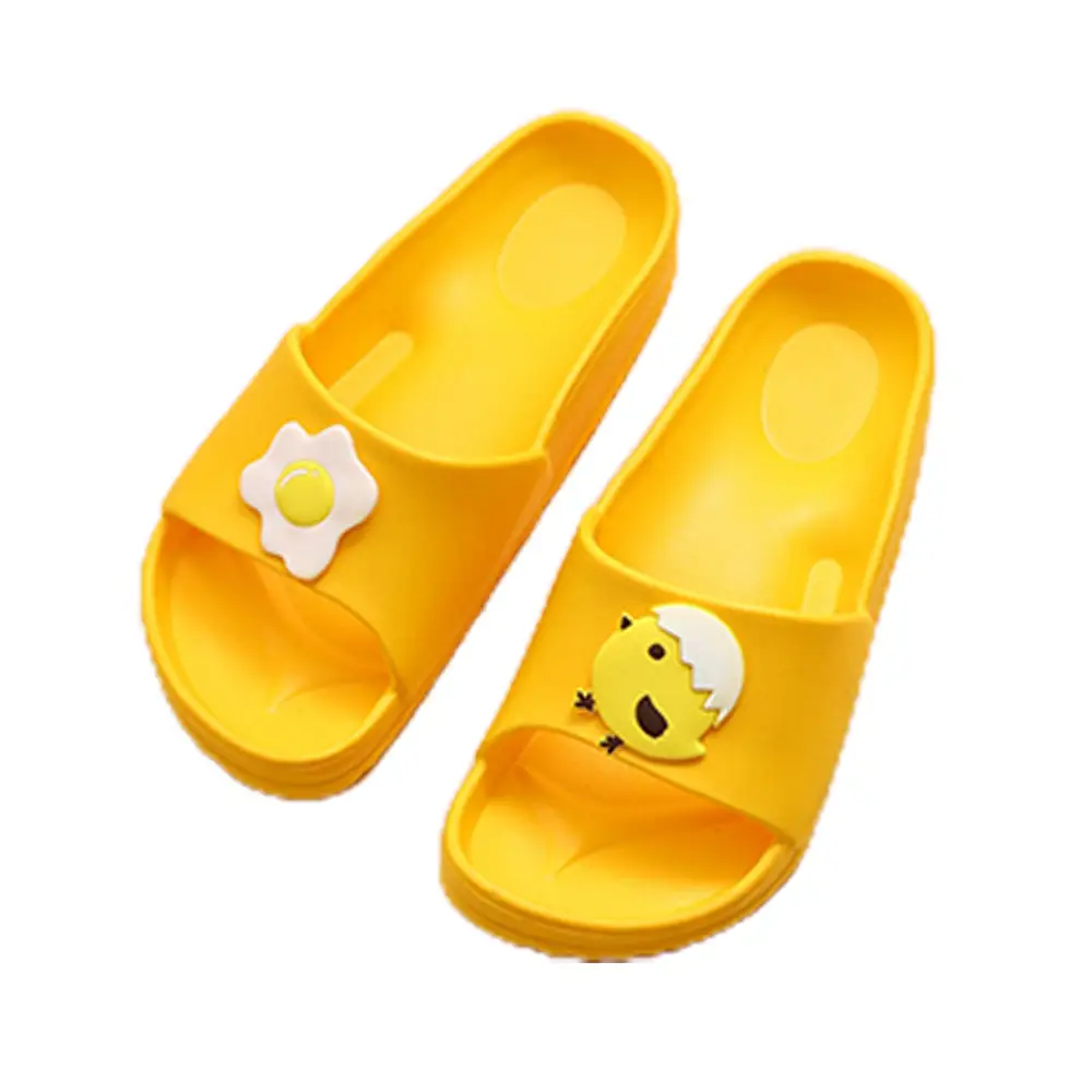 FunPlus yellow casual lightweight kids flat sandals