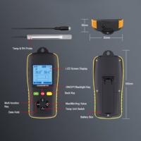 Thermo-hygromètre portable industriel Tzone HTD701, enregistreur de données de température et d'humidité USB, thermomètre numérique portable, hygromètre