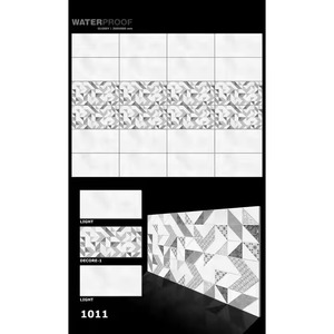 Azulejos de revestimiento de pared de cerámica para interiores de 12x24 300x600mm Natural, azulejos esmaltados de porcelana con acabado brillante para casa, salón exterior, baño - Product Image 1