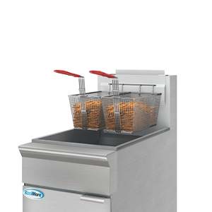40 Lb. Floor Standing Liquid Propane Commercial <b>Fryer</b> 90,000 BTU Stainless-Steel ETL Listed New for Hotels - Product Image 5