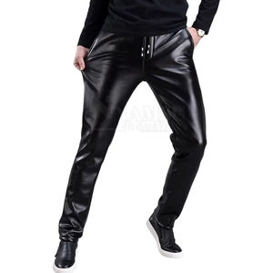 Pantalons en cuir pour hommes, légers, best-sellers, lavés, pour la vente en ligne, vêtements décontractés, qualité supérieure - Product Image 2