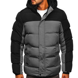 Venta al por mayor caliente de alta calidad de moda de tallas grandes de los hombres de gran tamaño de invierno gris Puffer Chaquetas de alta calidad - Product Image 1