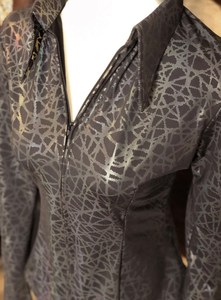 Chemise de spectacle western géométrique arc-en-ciel réfléchissant Holographic Performance Wear pour femme - Product Image 3