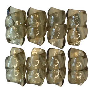 Venta de fábrica, servilleteros de hoja baratos, servilleteros de acrílico, anillos, servilleteros de boda para Decoración de mesa de cena - Product Image 1