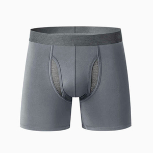 Caleçon confortable de qualité supérieure pour hommes, sous-vêtement en bambou doux en coton modal avec logo de ceinture personnalisé pour hommes - Product Image 1