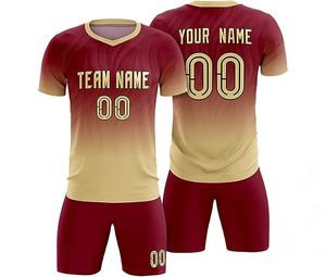 Conjuntos de uniformes de fútbol al por mayor de fábrica, kit de camisetas de fútbol unisex para todas las estaciones con diseño personalizado e impresión de logotipos - Product Image 1